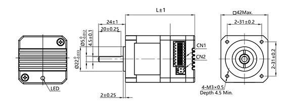 BFISC42-C1A3闭环步进一体机图纸 BFISC42-C1A3闭环步进一体机图纸